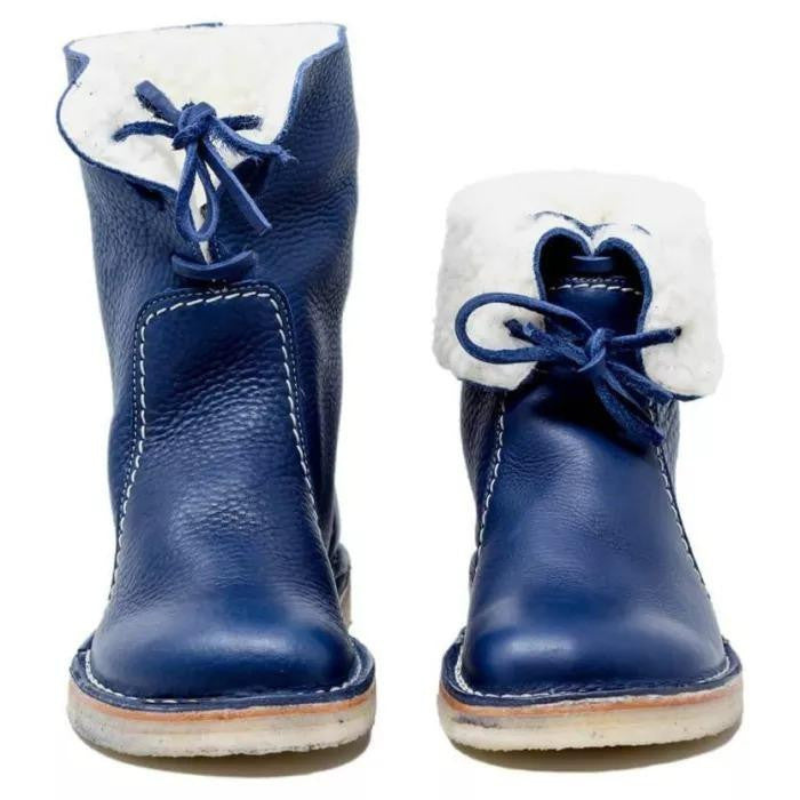damen-schwarz-schneestiefel-warme