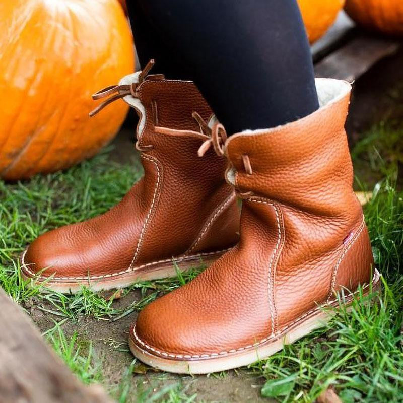 damen-schwarz-schneestiefel-warme