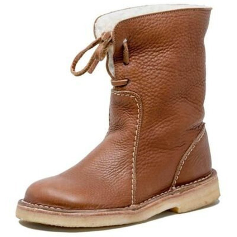 damen-schwarz-schneestiefel-warme