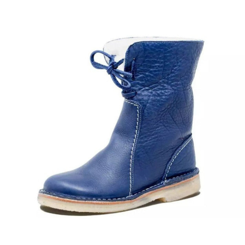 damen-schwarz-schneestiefel-warme