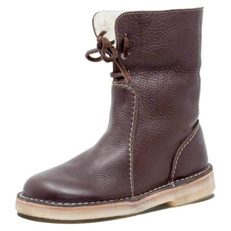 damen-schwarz-schneestiefel-warme