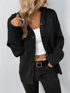 damen-schwarz-strickjacke-kurze