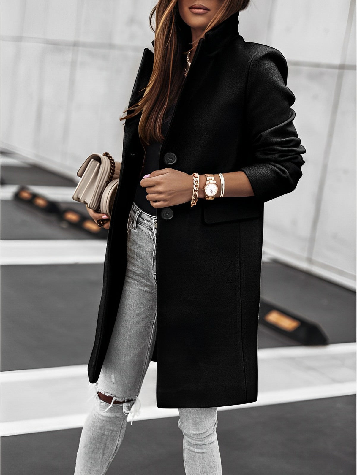 damen-schwarz-trenchcoat-lange-jacke