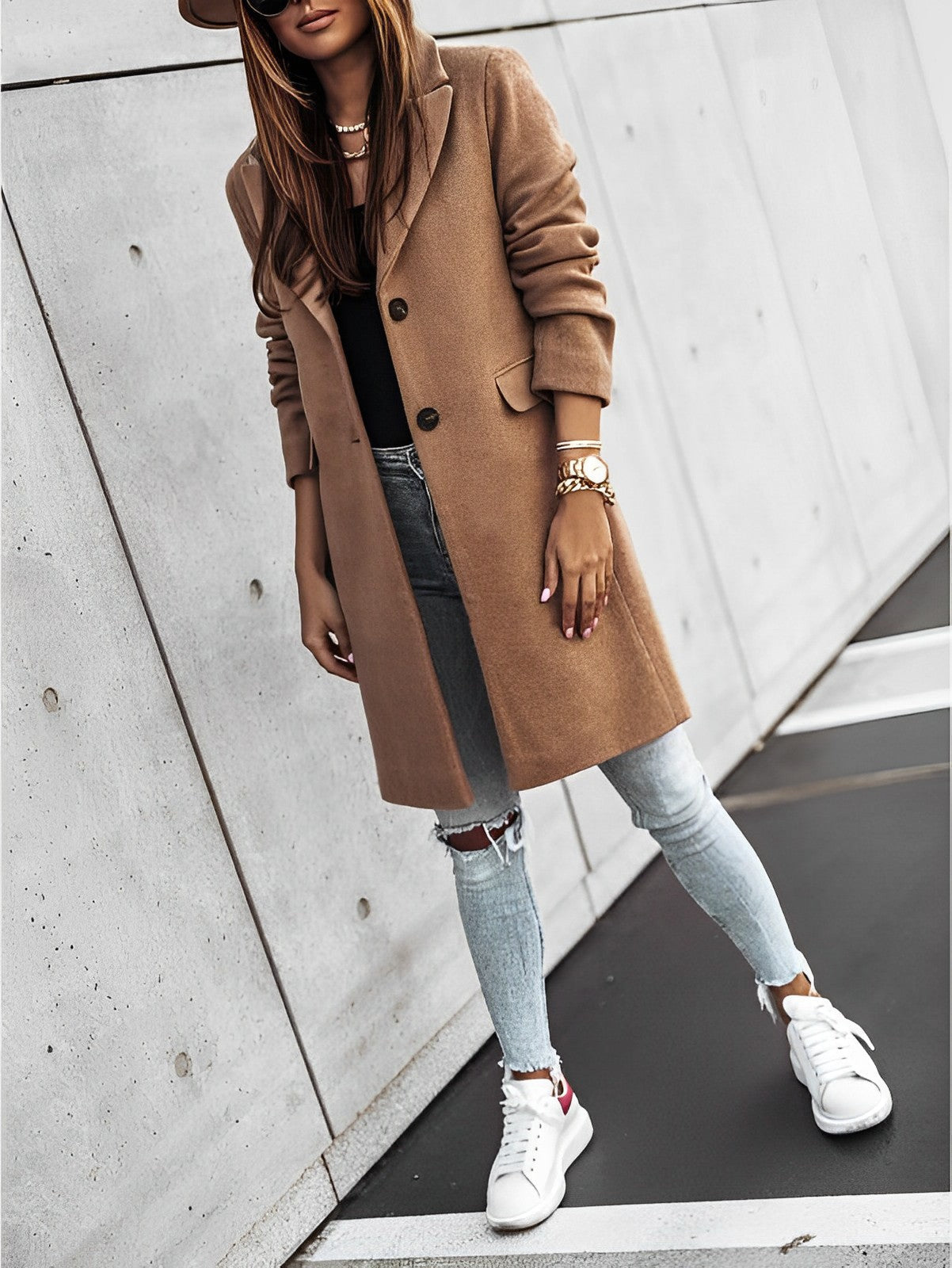 damen-schwarz-trenchcoat-lange-jacke