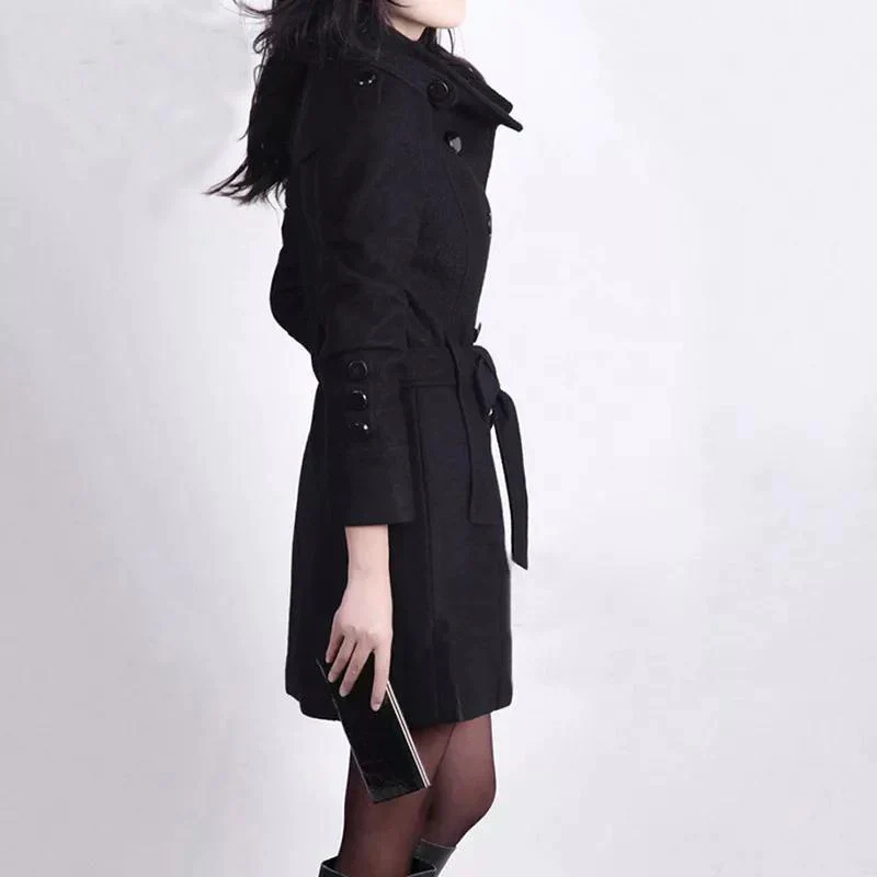 damen-schwarz-trenchcoat-lange