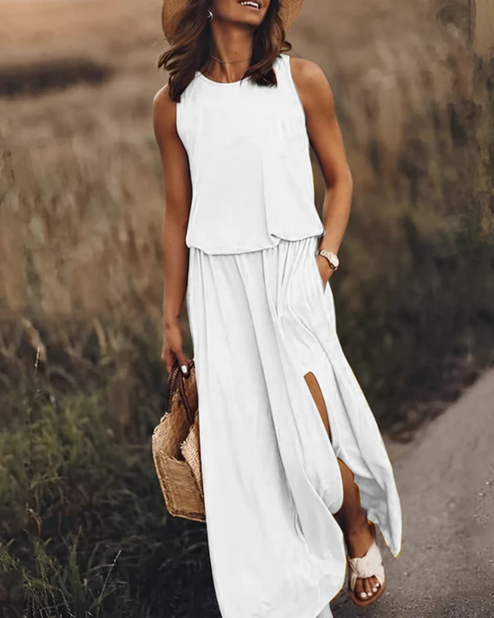 Stylisches ärmelloses Kleid für Frauen