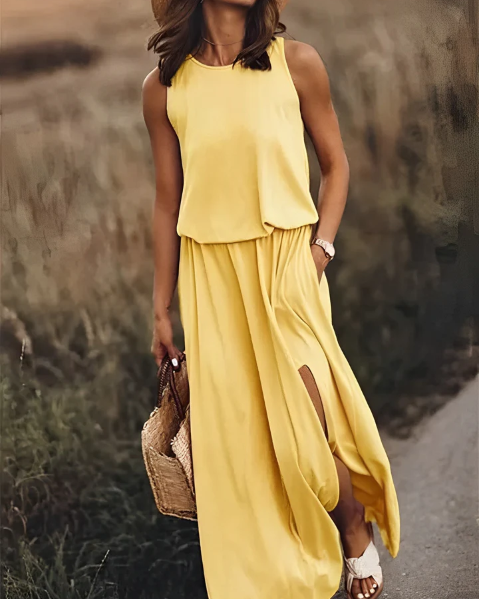 Stylisches ärmelloses Kleid für Frauen