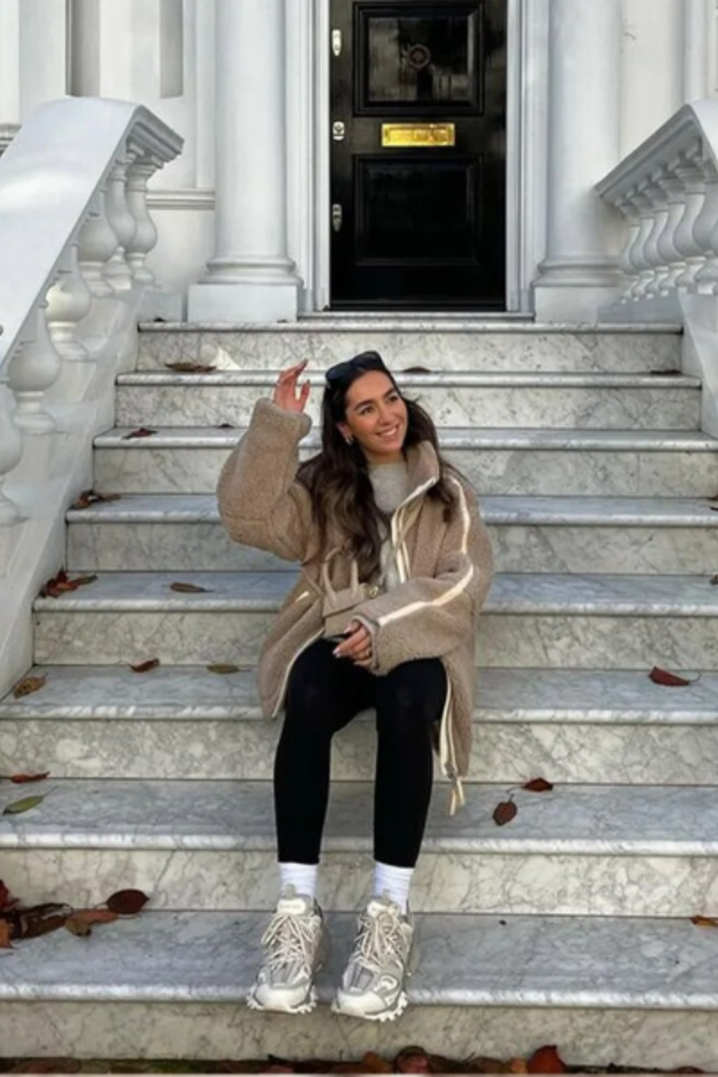damen-teddy-jacke-Weiß