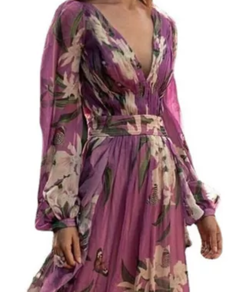 damen-v-ausschnitt-maxikleid-langarm