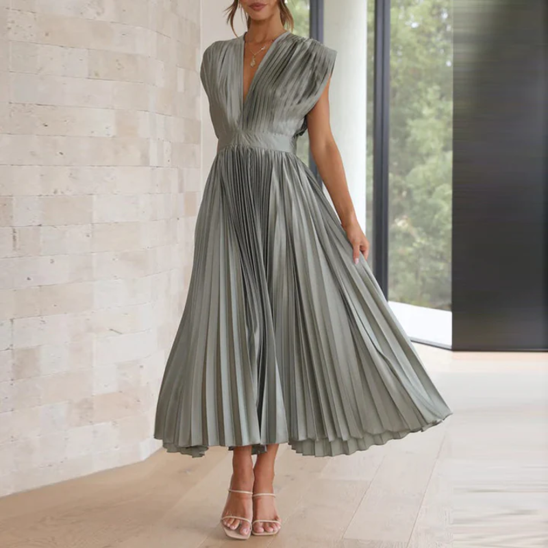 Maxikleid mit V-Ausschnitt für Frauen
