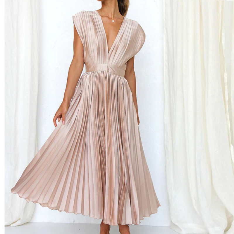 Maxikleid mit V-Ausschnitt für Frauen
