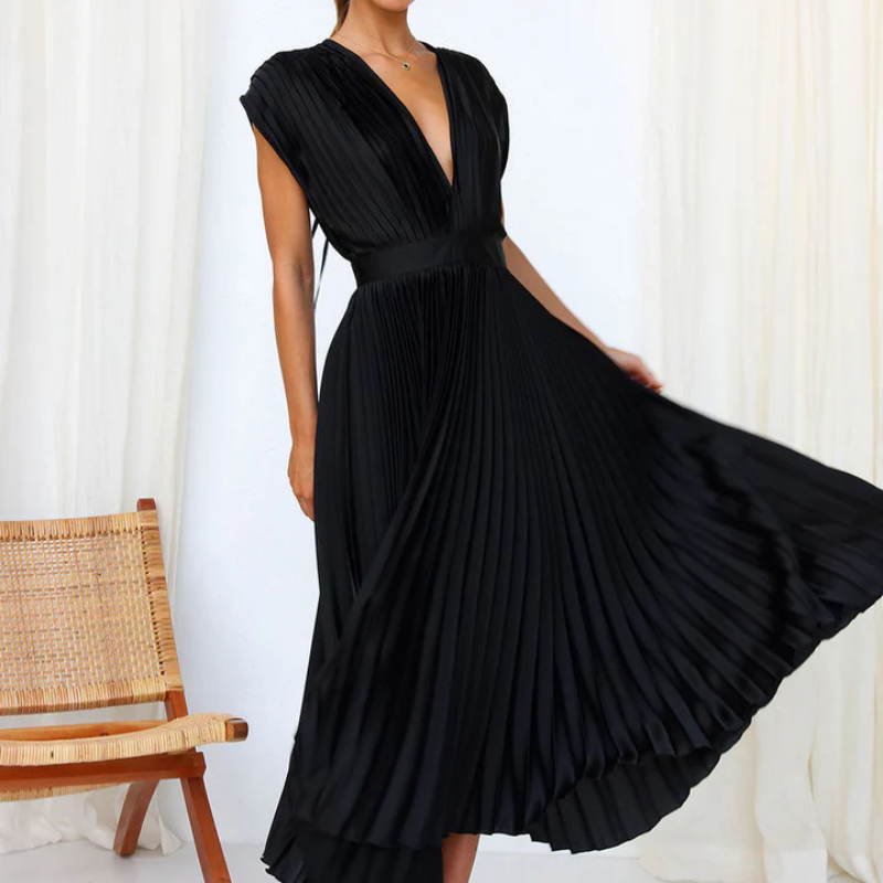 Maxikleid mit V-Ausschnitt für Frauen