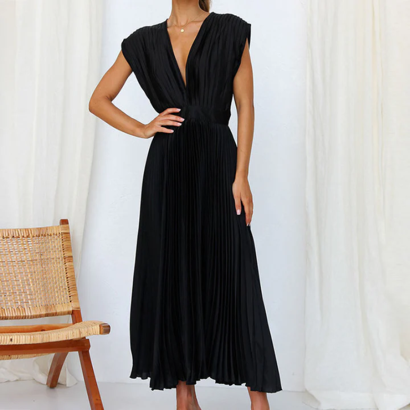 Maxikleid mit V-Ausschnitt für Frauen