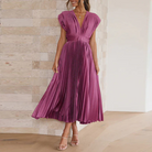 Maxikleid mit V-Ausschnitt für Frauen