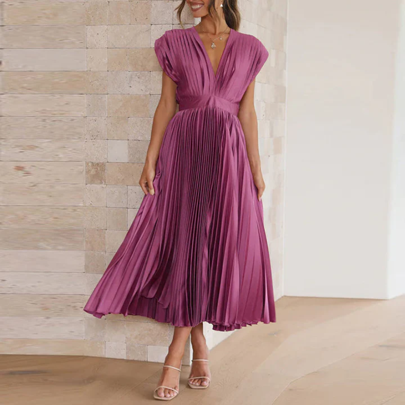 Maxikleid mit V-Ausschnitt für Frauen
