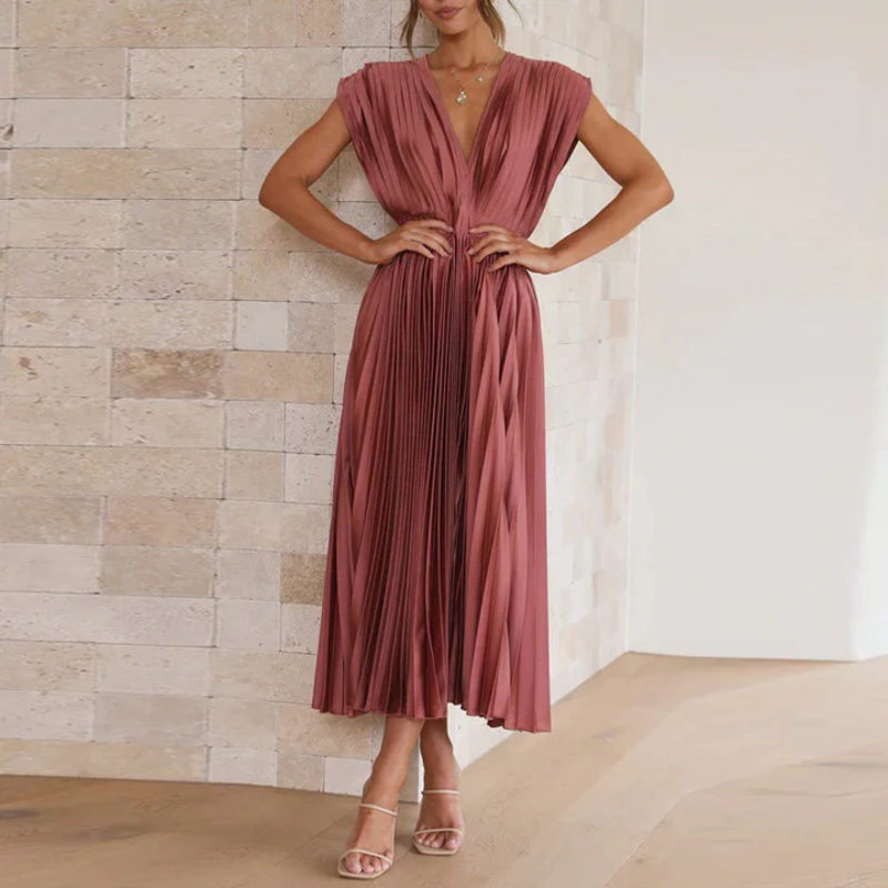 Maxikleid mit V-Ausschnitt für Frauen