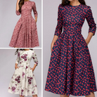 damen-vintage-partykleid-midi