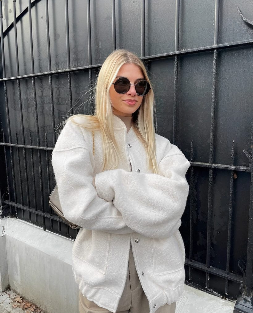 Warme Kurze Winterjacke für Frauen