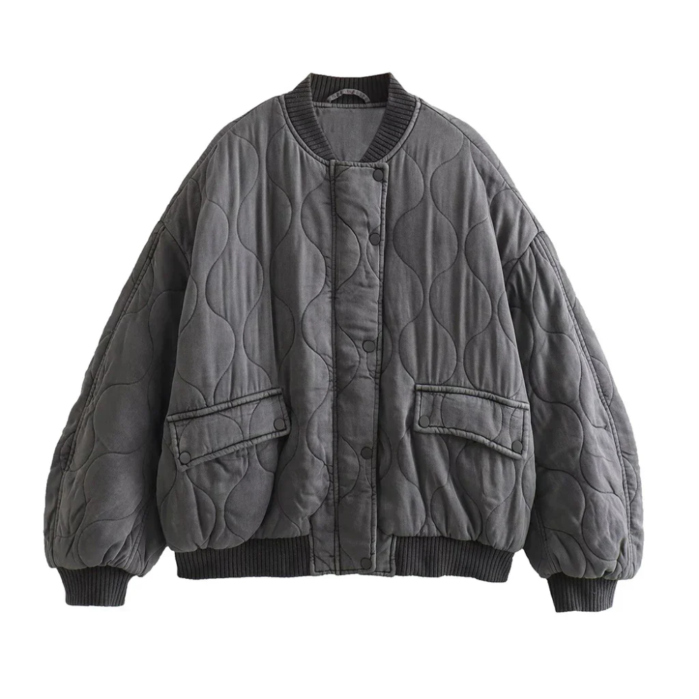 damen-warme-steppjacke-grau