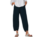 Leichte Hose mit weitem Bein für Damen