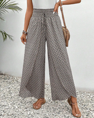 Damen wide leg pants und hoher Taille