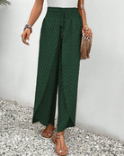 Damen wide leg pants und hoher Taille