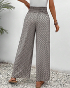 Damen wide leg pants und hoher Taille