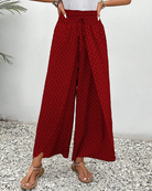 Damen wide leg pants und hoher Taille