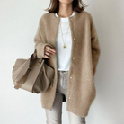 Lange Winter-Strickjacke für Frauen