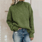 Damen strick Rollkragenpullover