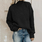 Damen strick Rollkragenpullover
