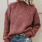 Damen strick Rollkragenpullover