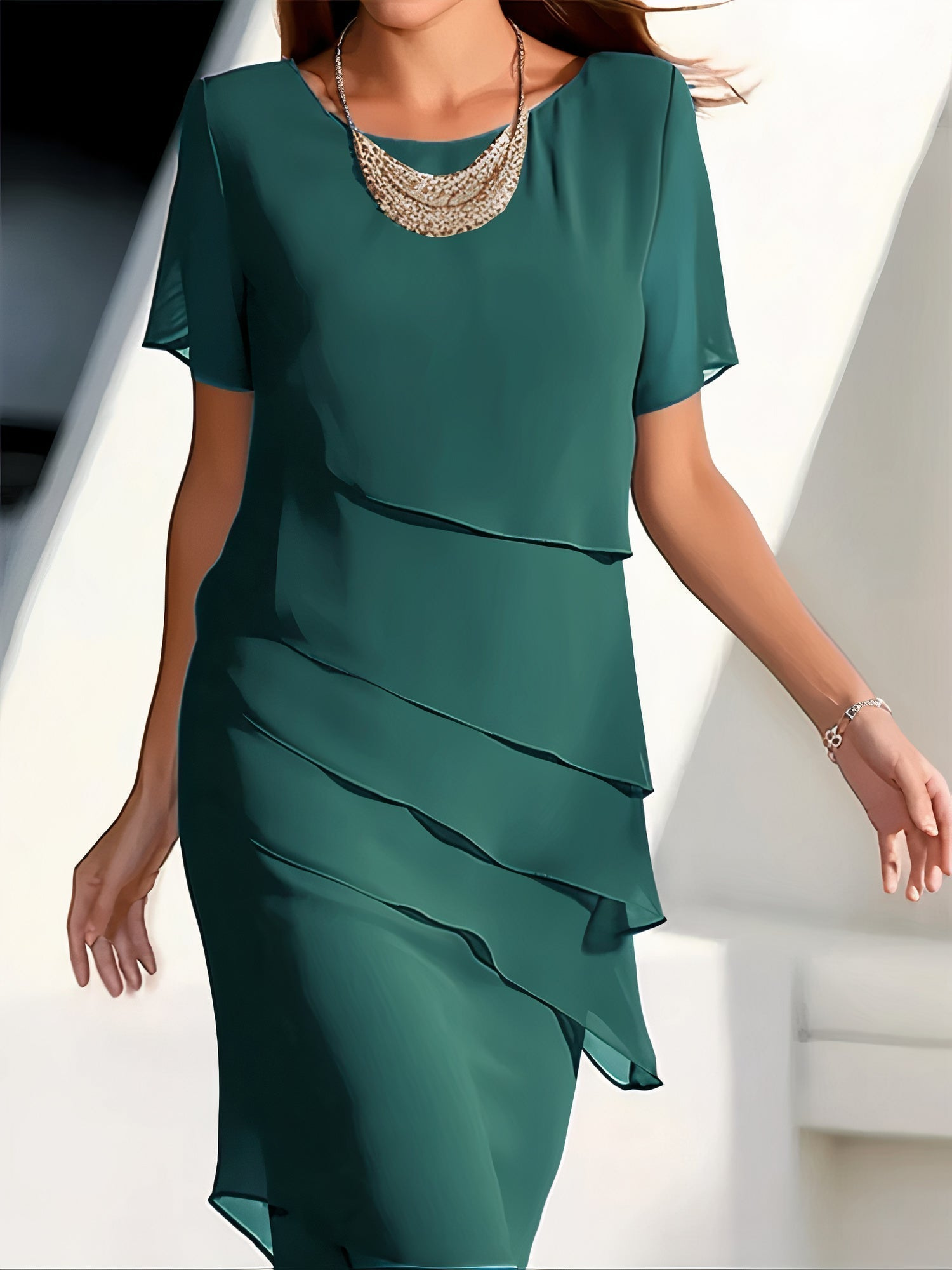 elegant-kleid-blau-midi