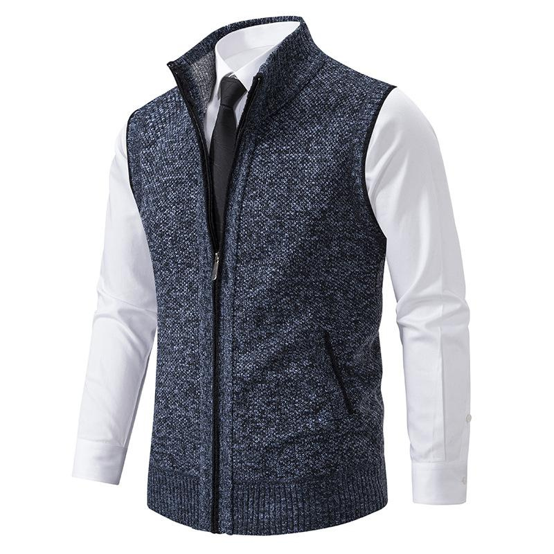 herren-armellose-strickjacke-schwarz