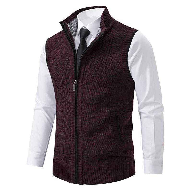 herren-armellose-strickjacke-schwarz