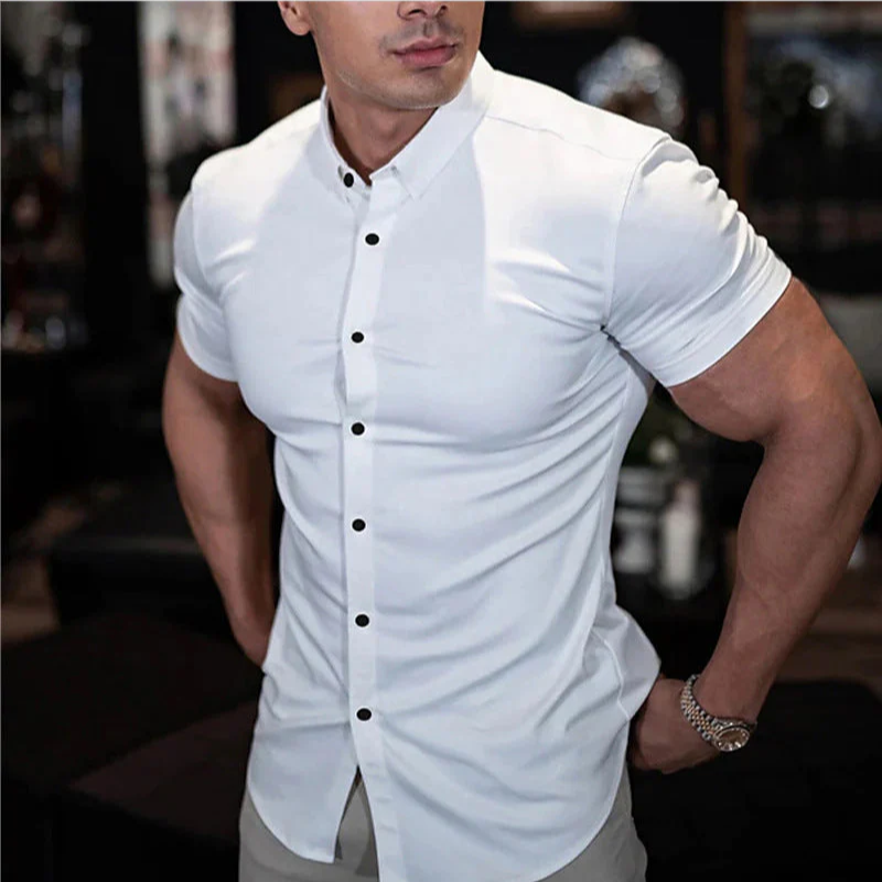 herren-kurzarm-hemd-weiss