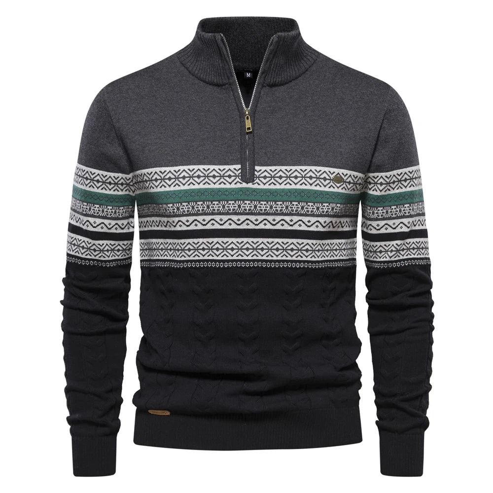 herren-pullover-mit-reißverschluss-weiß-sweater