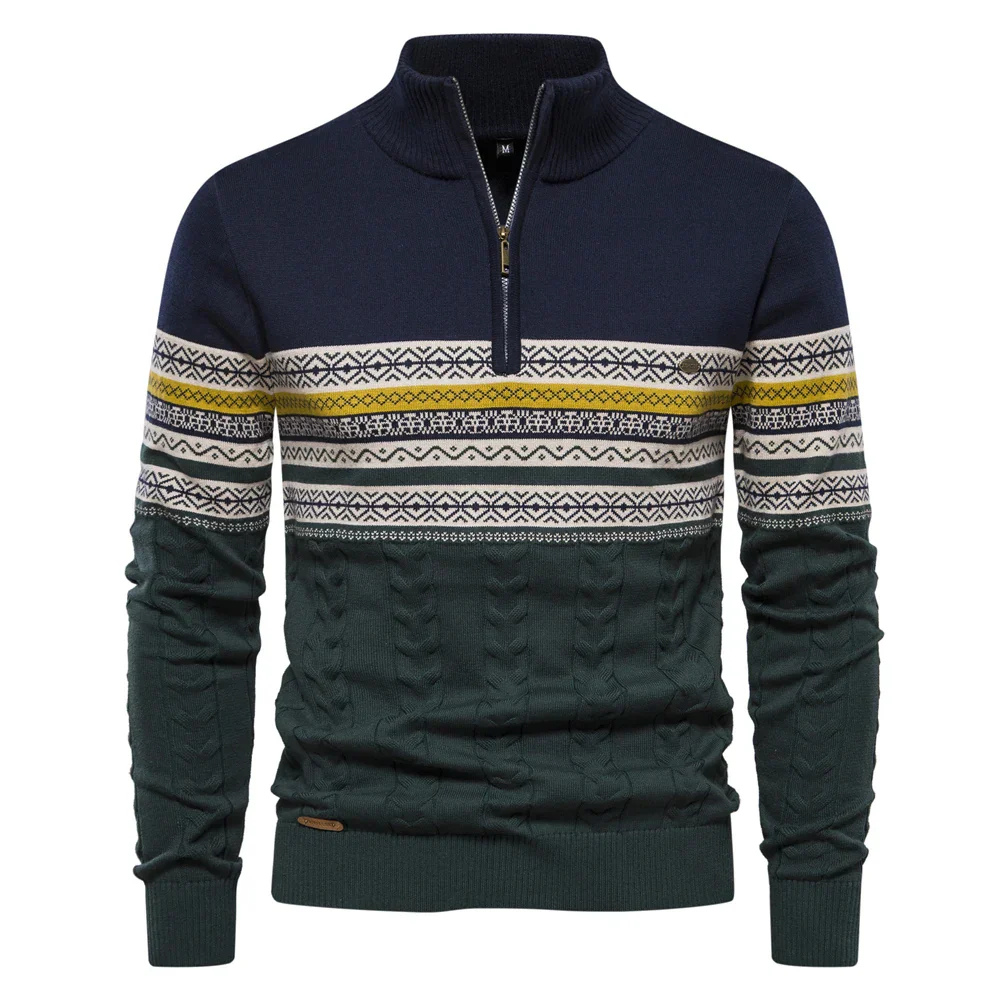 herren-pullover-mit-reißverschluss-weiß-sweater
