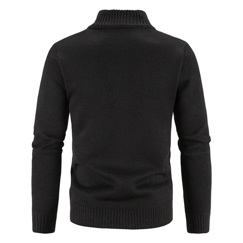 herren-schwarz-strickjacke-kurze