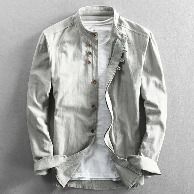 herren-stilvoll-langarm-hemd-button-up