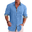 Trendige Botton Daunen Poloshirt für Männer