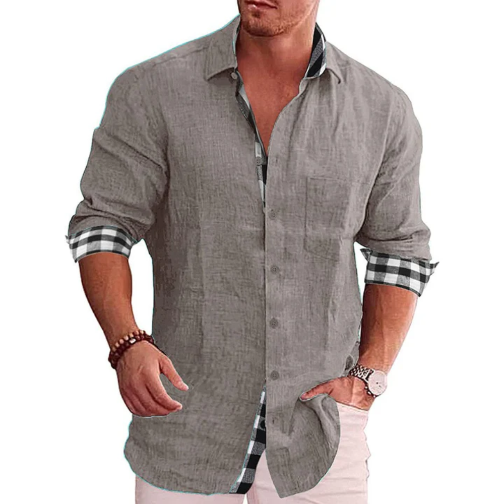 Trendige Botton Daunen Poloshirt für Männer