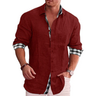 Trendige Botton Daunen Poloshirt für Männer