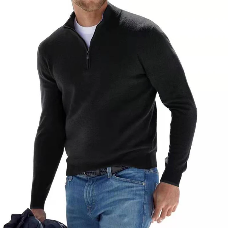 herren-v-ausschnitt-reissverschluss-pullover-sweater