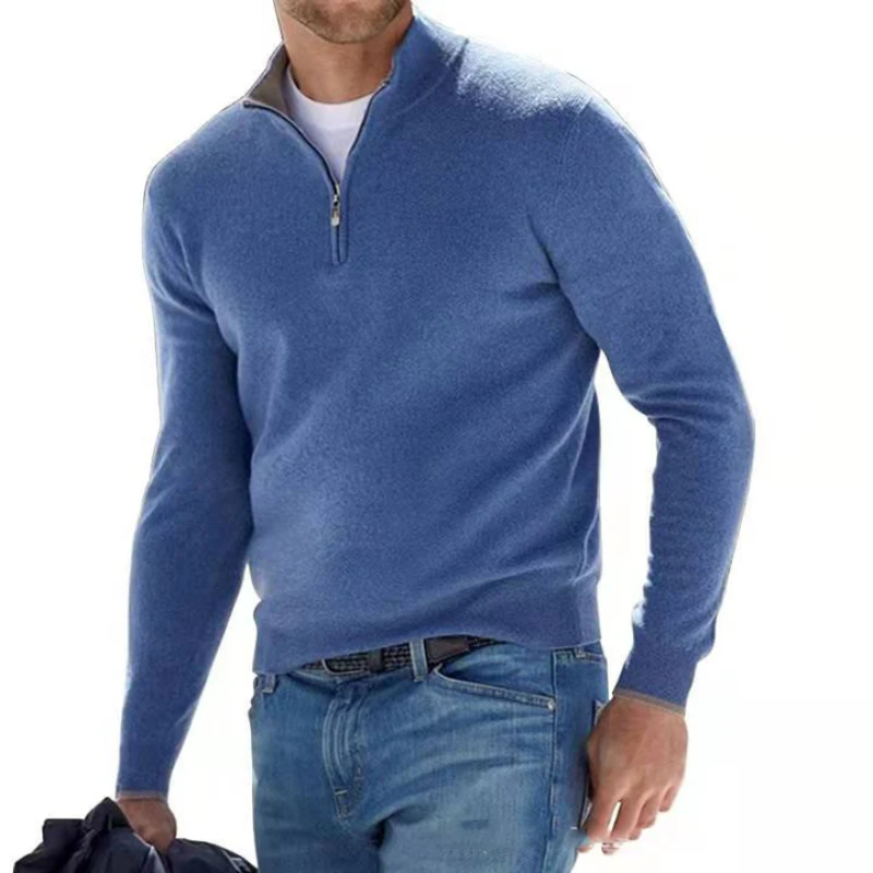 herren-v-ausschnitt-reissverschluss-pullover-sweater