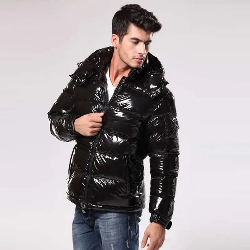 herren-warme-daunenjacke-steppjacke-mit Kapuze