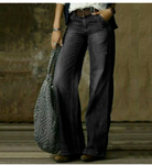 Wide leg jeans für Frauen mit hoher Taille