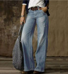Wide leg jeans für Frauen mit hoher Taille